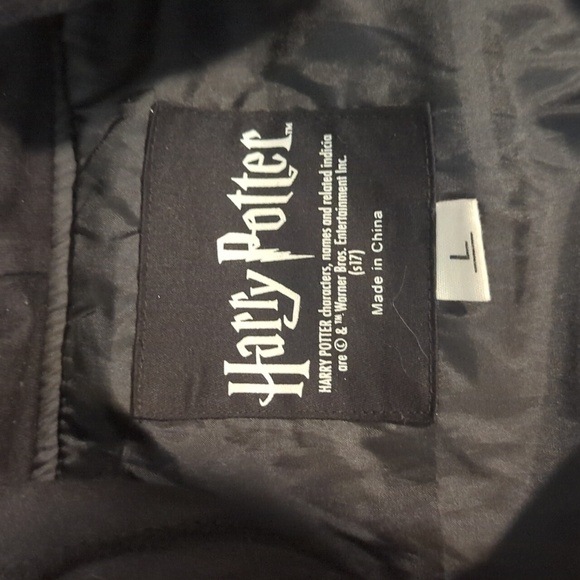 Harry Potter Gryffindor Logo Hooded Varsity red/ black Wool Jacket NWOT Sz L - Picture 9 of 11